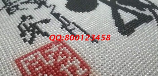 8月30日，在家做的手工活，可以寄到家做的手工活就是手工之家的珠繡外發(fā)手工活，放心、合適，圖為勵(lì)志珠珠繡成品細(xì)節(jié)實(shí)拍