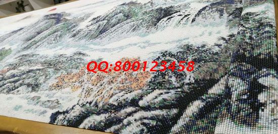 11月15日，找拿回家做的手工活，想做手工活掙錢，就業(yè)還是創(chuàng)業(yè)都可以選這個企業(yè)，圖為勵志珠珠繡成品細節(jié)實拍