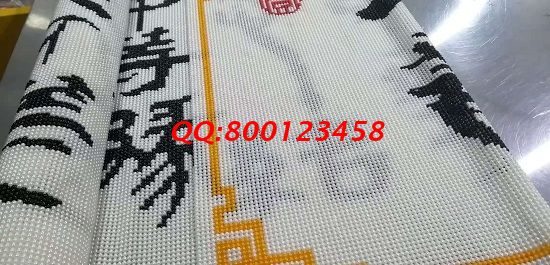 11月21日，想做手工活掙錢，可以寄到家做的手工活，就來手工之家這個可靠溫馨的大家庭，圖為勵志珠珠繡成品細節(jié)實拍