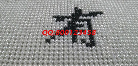 12月17日，冬天在家做手工活加工，可以帶回家做的手工活選手工之家的珠繡串珠手工活外發(fā)加工項(xiàng)目，圖為勵(lì)志珠珠繡成品細(xì)節(jié)實(shí)拍(圖2)