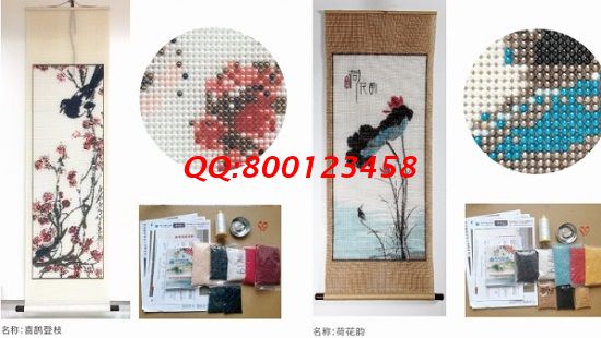 1月8日，疫情防控常態(tài)化，在家做珠繡串珠手工活外發(fā)加工項(xiàng)目，放心居家掙錢，圖為勵志珠珠繡成品及材料剪影