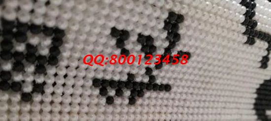 2月11日，正規(guī)外發(fā)手工活，可以在家做的手工活兼職，手工之家的珠繡串珠長(zhǎng)期穩(wěn)定，圖為勵(lì)志珠珠繡成品細(xì)節(jié)實(shí)拍