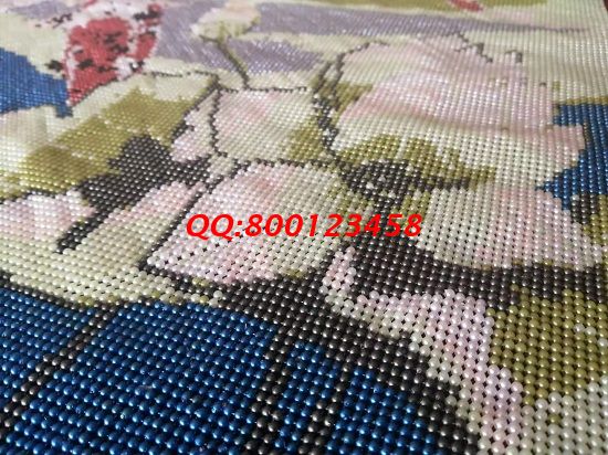 2月12日，附近手工活拿回家做，家庭手工加工活，在家做手工兼職，手工之家的珠繡串珠是個好項目，圖為勵志珠珠繡成品細節(jié)實拍