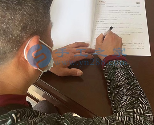 3月3日，手工活外放回收，正規(guī)靠譜的手工活加工項目，手工之家和珠繡串珠手工就是真實，就是讓更多的人做手工就業(yè)創(chuàng)業(yè)，圖為手工之家接待考察合作加工客戶剪影