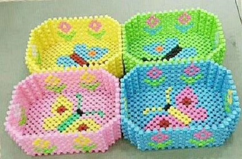 3月16日，代加工手工活，耐心點(diǎn)，你我都能做好手工之家的珠繡串珠外發(fā)手工活，圖為勵(lì)志珠珠繡串珠成品（果盤(pán)）實(shí)拍