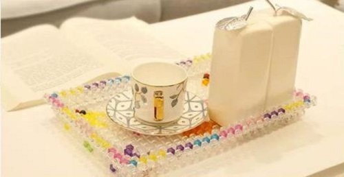 3月16日，代加工手工活，耐心點(diǎn)，你我都能做好手工之家的珠繡串珠外發(fā)手工活，圖為勵(lì)志珠珠繡串珠成品（果盤(pán)）實(shí)拍
