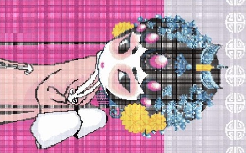 3月31日，手工工藝品DIY深受年輕人的喜歡，可以寄到家做的手工活，為什么很多人要開手工工作室，圖為勵志珠平面珠繡定制手工產(chǎn)品及圖紙剪影