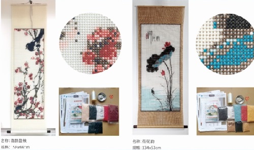 4月30日，正規(guī)手工活接單平臺，純手工活代加工，手工之家服務好，珠繡串珠產(chǎn)品高端大氣，圖為勵志珠珠繡串珠手工產(chǎn)品剪影