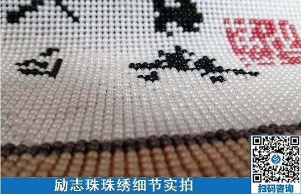 “家有勵志珠，生活多幸福”，非遺勵志珠珠繡手工活帶來的感悟(圖1)