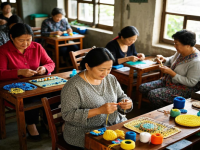 在家沒活兒干，試試拿貨回家做，小成本創(chuàng)業(yè)開手工加工廠很適合