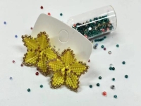 串珠米珠繡純手工產(chǎn)品展示，精美的耳飾之耳釘
