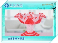 立體串珠水果盤 餐桌一大亮點(diǎn)！環(huán)保干凈純手工制作水果盤