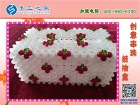 你家有這樣的紙抽盒嗎？ 手工之家新款櫻桃梅花紙抽盒 環(huán)保干凈新穎