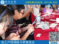 7月2日，在家賺錢的手工活，正規(guī)的外發(fā)手工活，手工之家接待考察加工客戶剪影