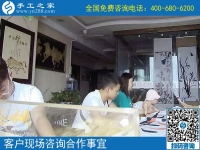 7月16日，正規(guī)的手工活外包，手工加工回收項(xiàng)目，手工之家接待考察加工客戶剪影