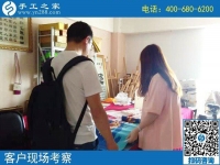 8月31日，可以帶回家做的手工活，勵(lì)志珠珠繡是個(gè)好選擇，手工之家接待考察加工客戶剪影