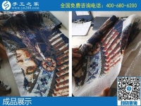 做珠繡手工活，針法簡單，需要的是耐心還需要細心