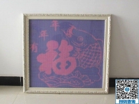 高貴高雅的勵(lì)志珠珠繡，每一幅都是加工會(huì)員的心血結(jié)晶