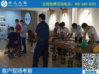 5月24日，長期穩(wěn)定的手工加工回收項目，就是針法簡單，培訓(xùn)成體系的勵志珠珠繡，手工之家接待考察加工客戶剪影