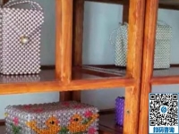 成品高大上的勵(lì)志珠珠繡，外發(fā)手工活的材料一樣干凈環(huán)保