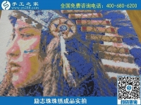 6月21日，選擇珠繡手工活代理加工項目，在家做手工活掙錢，越來越多的人要這樣干，勵志珠珠繡成品圖紙對比實拍
