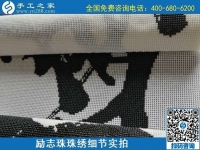 7月5日，找手工活拿回家做，這個手工活加工項目是怎樣保證合格率的？勵志珠珠繡成品細(xì)節(jié)實拍