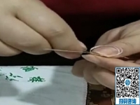 針?lè)ê?jiǎn)單的非遺項(xiàng)目外發(fā)手工活，勵(lì)志珠珠繡很受加工人員的歡迎