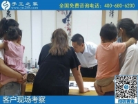 7月27日，是不是可信可靠的外發(fā)手工活，用加工費(fèi)結(jié)算判斷是個(gè)好方法，手工之家接待考察加工客戶(hù)剪影