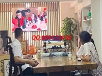 7月16日，正規(guī)供料的手工活，拿回家做的手工活就選勵志珠珠繡，手工之家接待考察加工客戶剪影