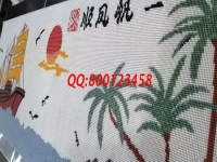 11月25日，想做手工之家的珠繡手工活代理加工項(xiàng)目，這個可以在家做的手工活很滿意，每次會領(lǐng)多少加工材料？圖為勵志珠珠繡成品細(xì)節(jié)實(shí)拍